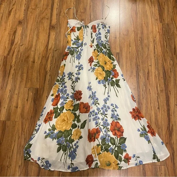 Reformation Juliette Formosa Floral Print Midi Dress Size 4 - Picture 5 of 16